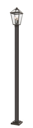 Z-Lite Talbot 3 Light Outdoor Post Mounted Fixture in Oil Rubbed Bronze 579PHBS-536P-ORB