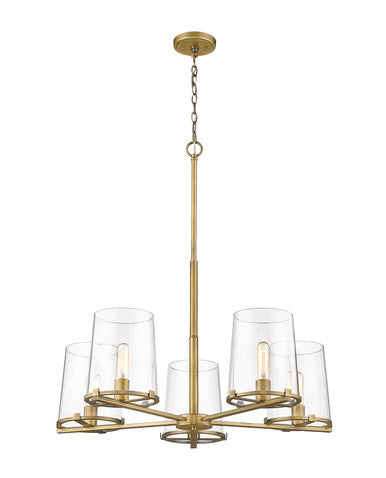 Z-Lite Callista 5 Light Chandelier in Rubbed Brass 3032-5RB