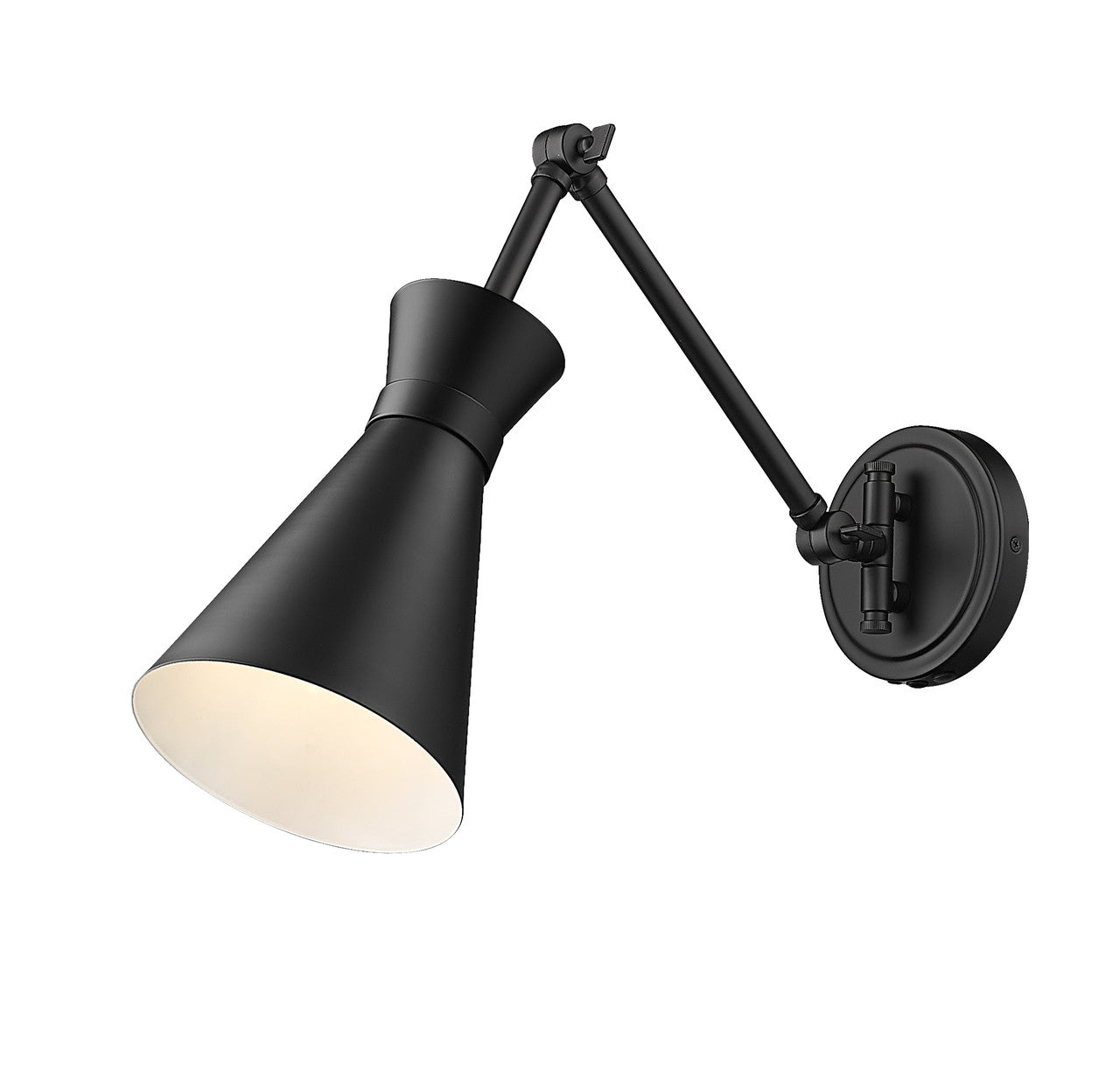 Z-LITE Soriano 1 Light Wall Sconce in Matte Black 351S-MB