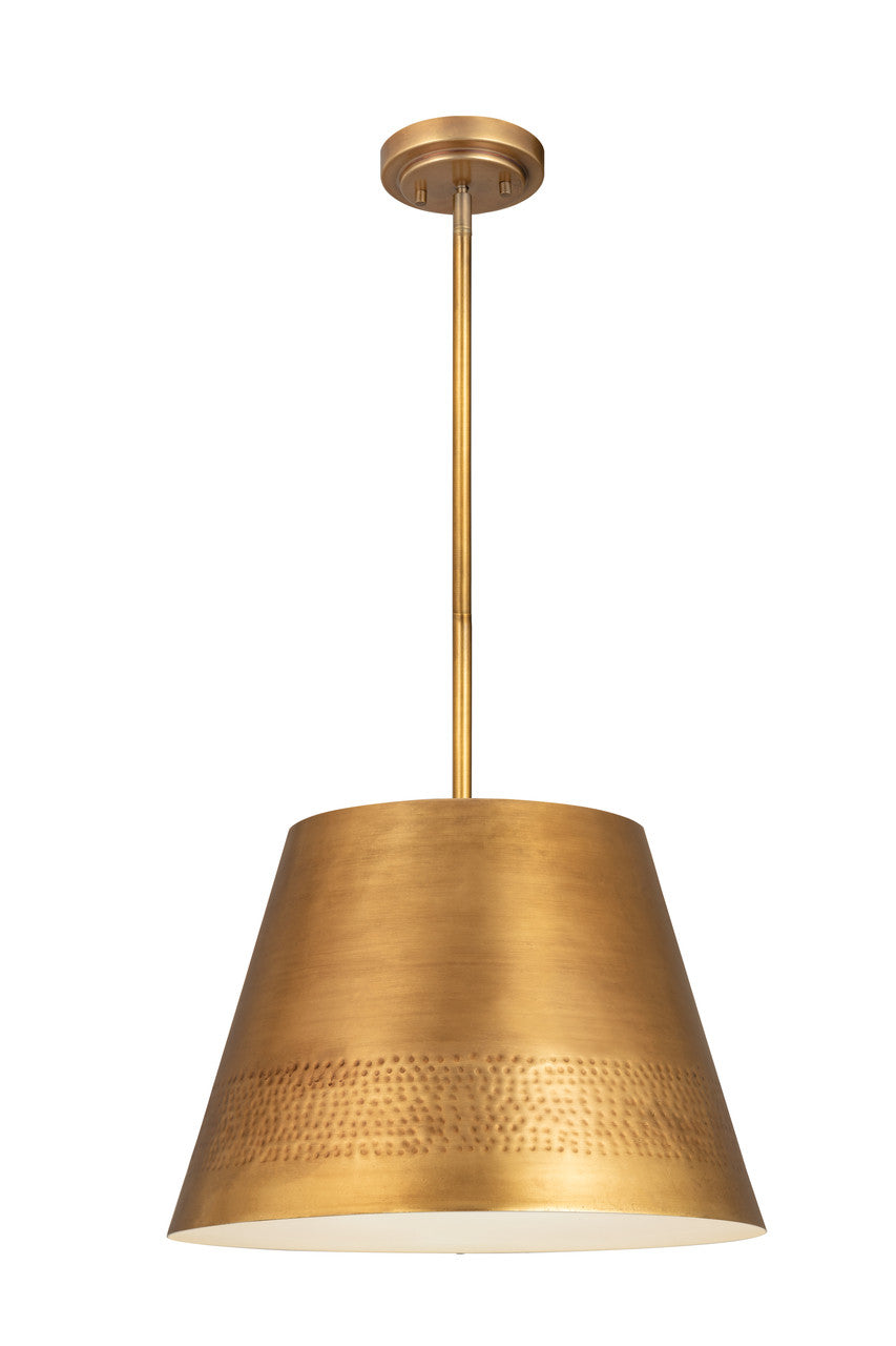 Z-Lite Maddox 1 Light Chandelier in Rubbed Brass 6013-18RB