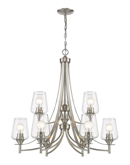 Z-Lite Joliet Chandelier in Brushed Nickel 473-9BN