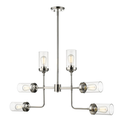 Z-Lite Calliope Pendant in Polished Nickel 617-6PN