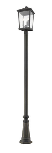 Z-Lite Beacon 3 Light Outdoor Post Mounted Fixture in Oil Rubbed Bronze 568PHXLR-519P-ORB