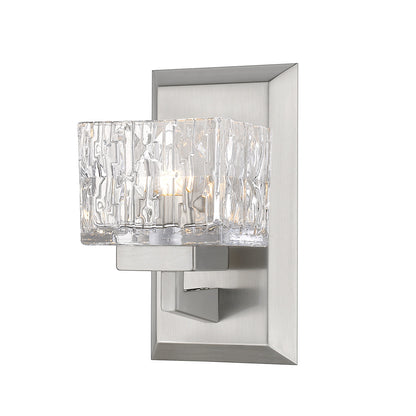 Z-Lite Rubicon 1 Light Wall Sconce in Brushed Nickel 1927-1S-BN-LED