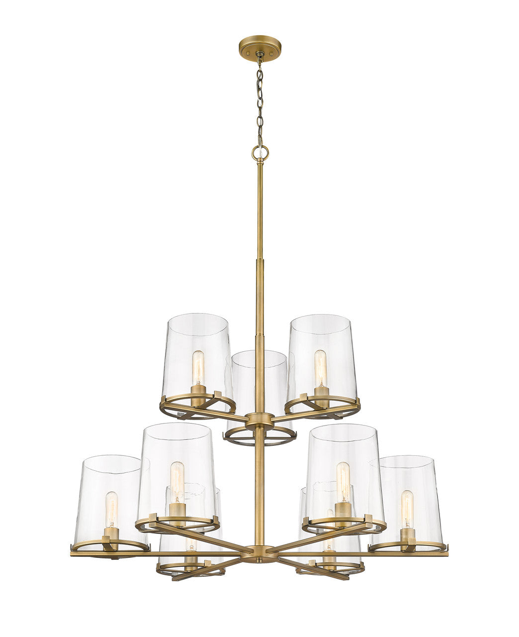 Z-Lite Callista Chandelier in Rubbed Brass 3032-9RB