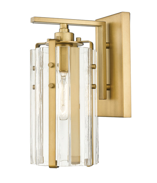 Z-Lite Alverton 1 Light Wall Sconce in Rubbed Brass 3036-1S-RB