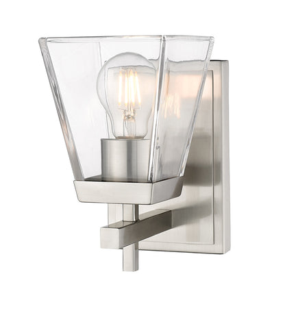 Z-Lite Lauren 1 Light Wall Sconce in Brushed Nickel 819-1S-BN