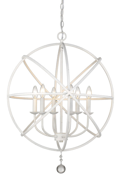 Z-Lite Tull Chandelier in Matte White 458-24MW