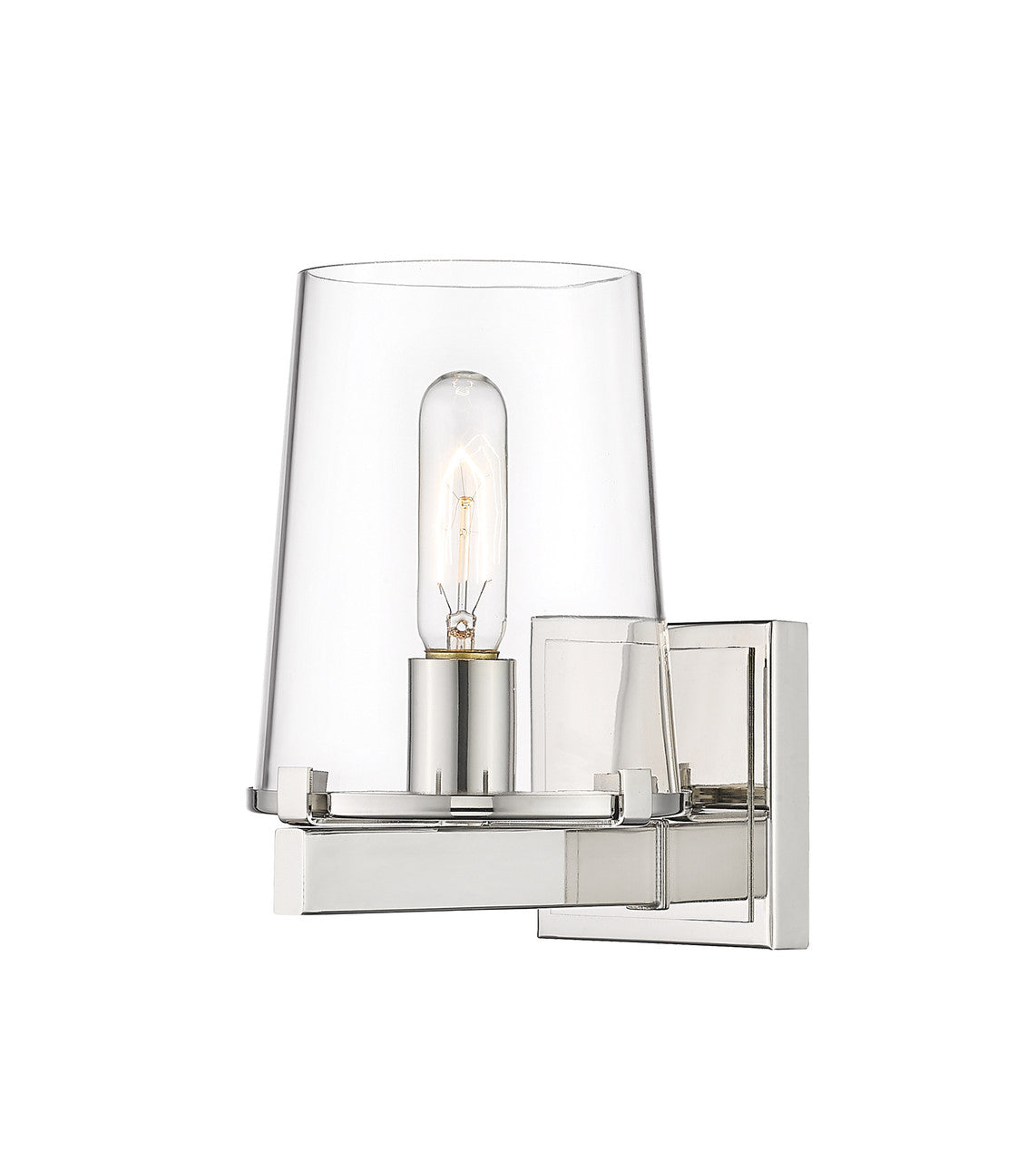 Z-Lite Callista 1 Light Wall Sconce in Polished Nickel 3032-1V-PN