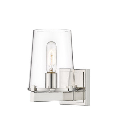 Z-Lite Callista 1 Light Wall Sconce in Polished Nickel 3032-1V-PN