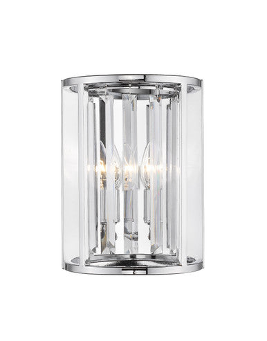 Z-Lite Monarch 2 Light Wall Sconce in Chrome 439-2S-CH