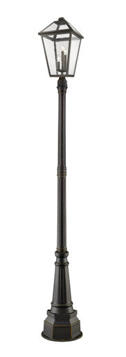 Z-Lite Talbot 3 Light Outdoor Post Mounted Fixture in Oil Rubbed Bronze 579PHXLR-564P-ORB