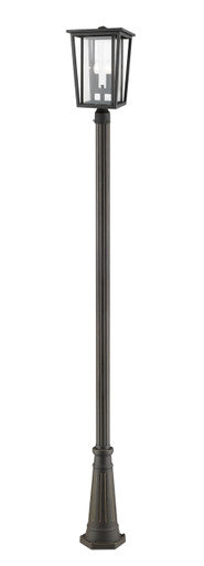 Z-Lite Seoul 2 Light Outdoor Post Mounted Fixture in Oil Rubbed Bronze 571PHBR-519P-ORB