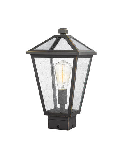 Z-Lite Talbot 1 Light Outdoor Post Mount Fixture in Oil Rubbed Bronze 579PHMS-ORB