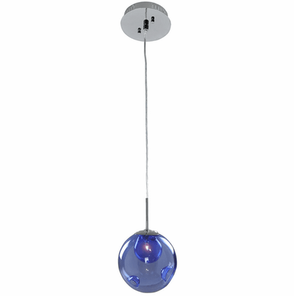 Kalco Meteor 1 Light Mini Pendant 309510CH/SAPPH