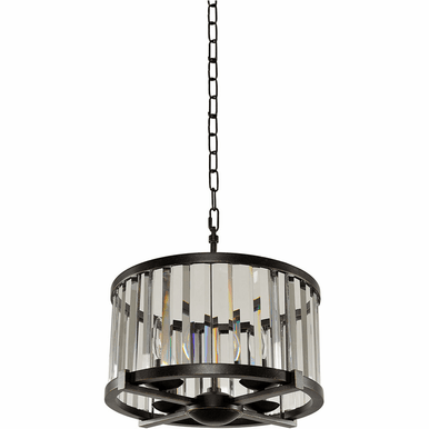 Kalco Essex 16 Inch Convertible Pendant - Semi Flush Mount 314252SB