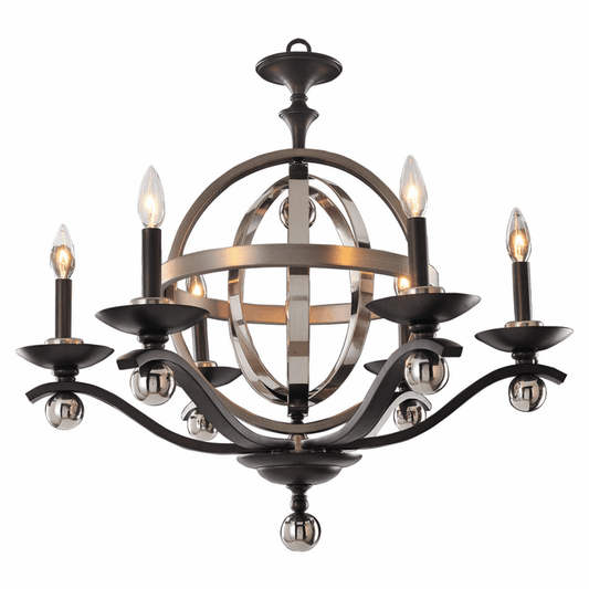 Kalco Rothwell (6+1) Light 2 Tier Chandelier 6597PSN