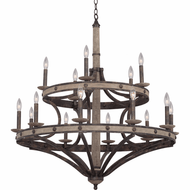 Kalco Coronado 15 Light Round Chandelier 7040FG