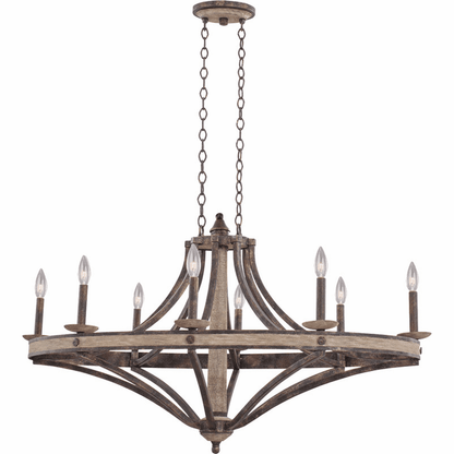 Kalco Coronado 8 Light Oval Chandelier 7048FG