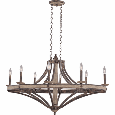 Kalco Coronado 8 Light Oval Chandelier 7048FG