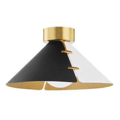 Hudson Valley Lighting Split Flush Mount in Aged Brass KBS1352501L-AGB