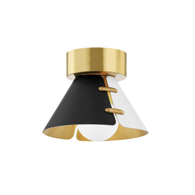 Hudson Valley Lighting Split Flush Mount in Aged Brass KBS1352501S-AGB