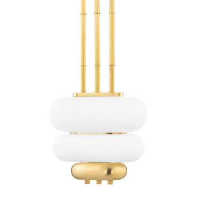 Hudson Valley Lighting Palisade Pendant in Aged Brass KBS1354702-AGB