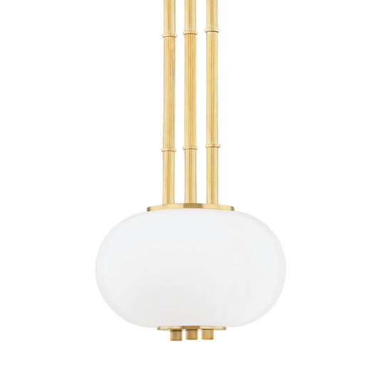 Hudson Valley Lighting Palisade Pendant in Aged Brass KBS1356701A-AGB