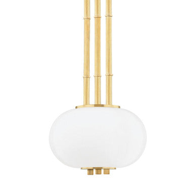 Hudson Valley Lighting Palisade Pendant in Aged Brass KBS1356701A-AGB