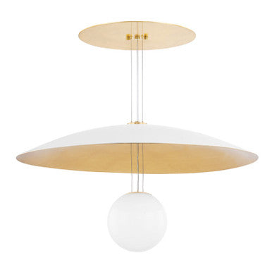 Hudson Valley Lighting Brim Chandelier in SOFT WHITE/GOLD LEAF KBS1743701-L