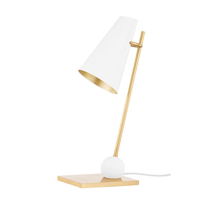 Hudson Valley Lighting Piton Table Lamp in AGED BRASS/SOFT WHITE KBS1745201-AGB/SWH