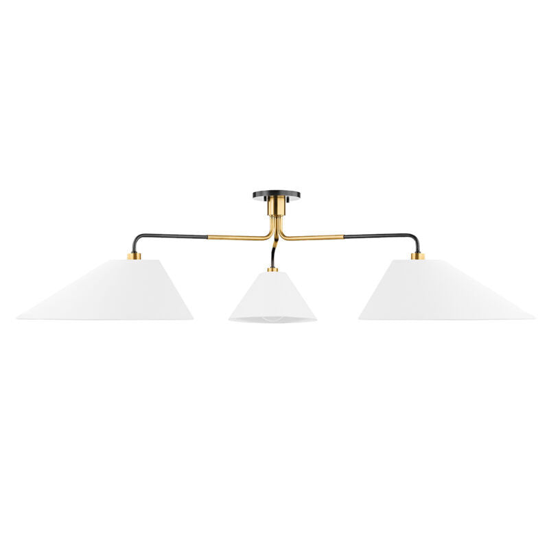 Hudson Valley Lighting Duo Semi Flush in Aged Old Bronze KBS1751803-AOB