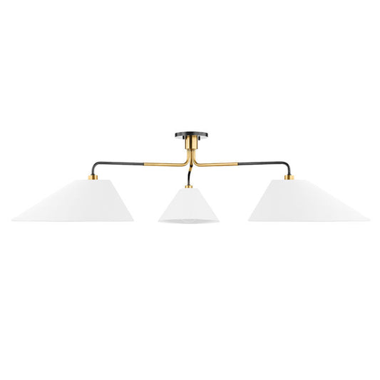 Hudson Valley Lighting Duo Semi Flush in Aged Old Bronze KBS1751803-AOB