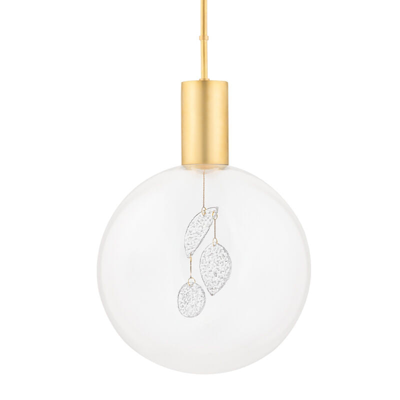 Hudson Valley Lighting Gio Pendant in Aged Brass KBS1875701L-AGB