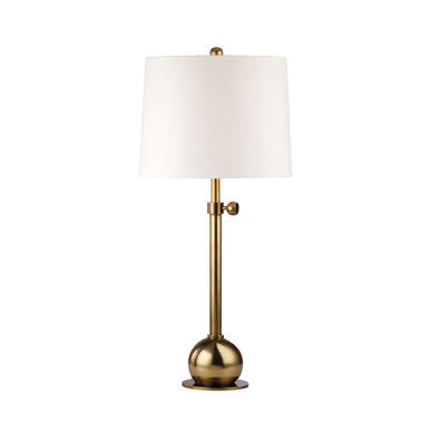 Hudson Valley Lighting Marshall Table Lamp in Vintage Brass L114-VB-WS