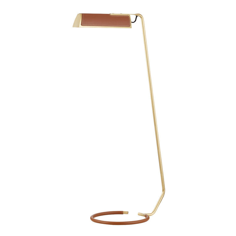 Hudson Valley Lighting Holtsville Floor Lamp in Aged Brass L1297-AGB