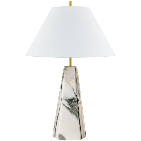 Hudson Valley Lighting Benicia Table Lamp in Aged Brass L1328-AGB