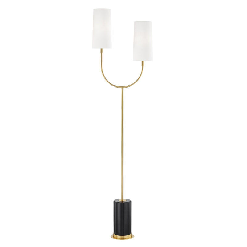 Hudson Valley Lighting Vesper Floor Lamp in Aged Brass L1407-AGB