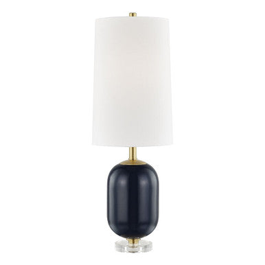 Hudson Valley Lighting Mill Neck Table Lamp in Midnight L1449-MN