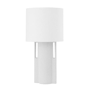 Hudson Valley Lighting Sydney Table Lamp in AGED BRASS/CERAMIC MATTE WHITE SPECK L1690-AGB/CWK