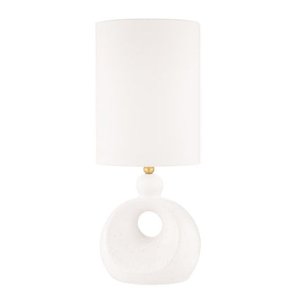 Hudson Valley Lighting Penonic Table Lamp in AGED BRASS/WHITE CERAMIC L1850-AGB/CWS