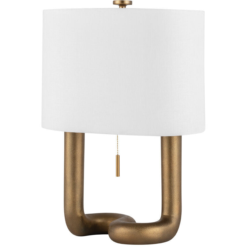 Hudson Valley Lighting Armonk Table Lamp in Aged Brass L1924-AGB