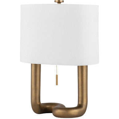 Hudson Valley Lighting Armonk Table Lamp in Aged Brass L1924-AGB