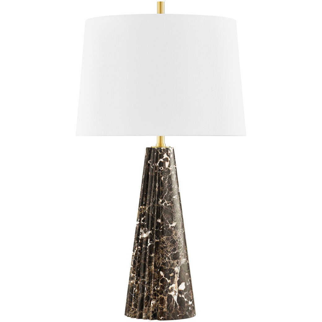 Hudson Valley Lighting Fanny Table Lamp in Aged Brass L3630-AGB