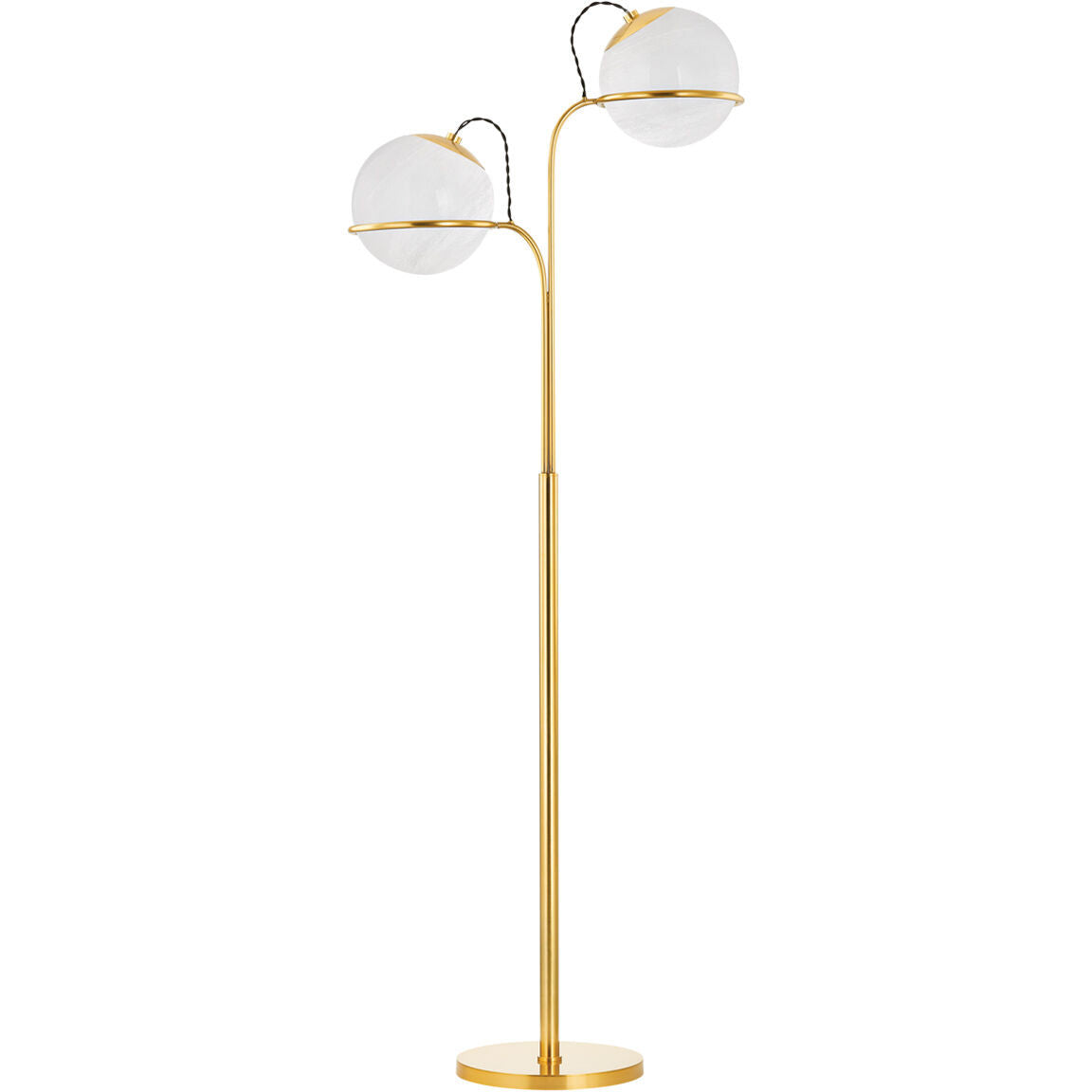 Hudson Valley Lighting Hingham Floor Lamp in Aged Brass L3968-AGB