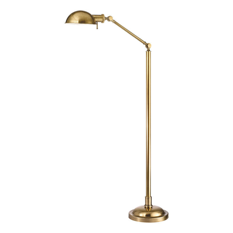 Hudson Valley Lighting Girard Floor Lamp in Vintage Brass L435-VB