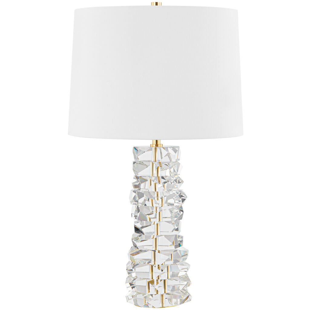 Hudson Valley Lighting Bellarie Table Lamp in Aged Brass L5929-AGB