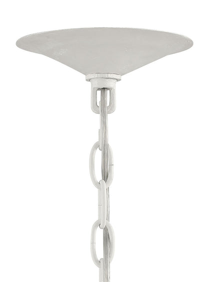 Lumanity Lighting Rhodes 5-Light White Contemporary Statement Chandelier in Gesso White  9000-2000