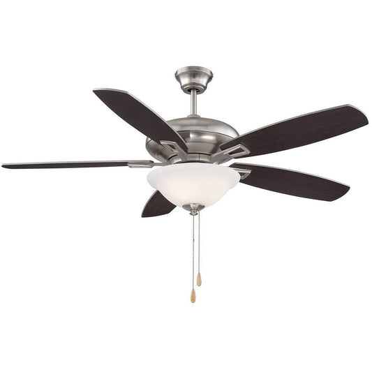 Meridian Lite Trends 52" 2-Light Ceiling Fan in Brushed Nickel M2017BNRV