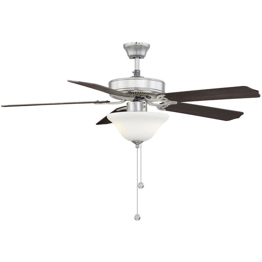 Meridian Lite Trends 52" 2-Light Ceiling Fan in Brushed Nickel M2018BNRV